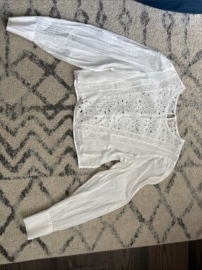 Wilfred La Bohome White Eyelet Blouse